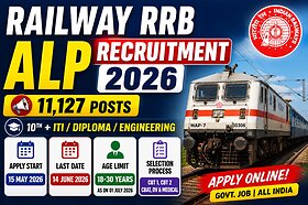 Railway RRB ALP Recruitment 2026 - 11127 vacancies, Apply Online