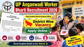 UP Anganwadi Worker Bharti Recruitment 2026: District Wise Vacancy, Eligibility, Apply Online
